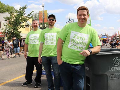 FIR employees volunteer in the Zero Waste Zone